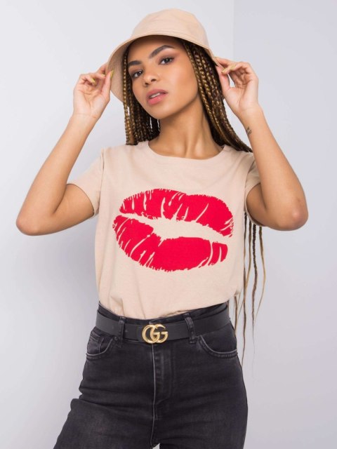T-shirt TW-TS-BL-001.99 beżowy M T-shirt TW-TS-BL-001.99 beżowy M