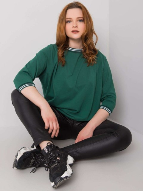 Bluzka RV-BZ-6640.86 ciemny zielony 2XL