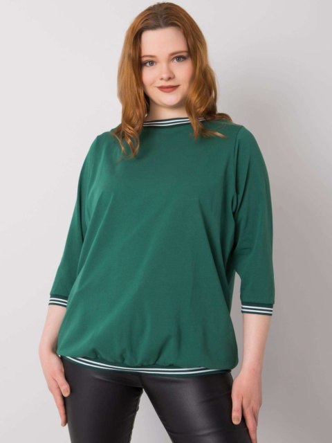 Bluzka RV-BZ-6640.86 ciemny zielony 2XL