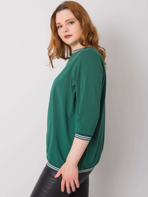 Bluzka RV-BZ-6640.86 ciemny zielony 2XL