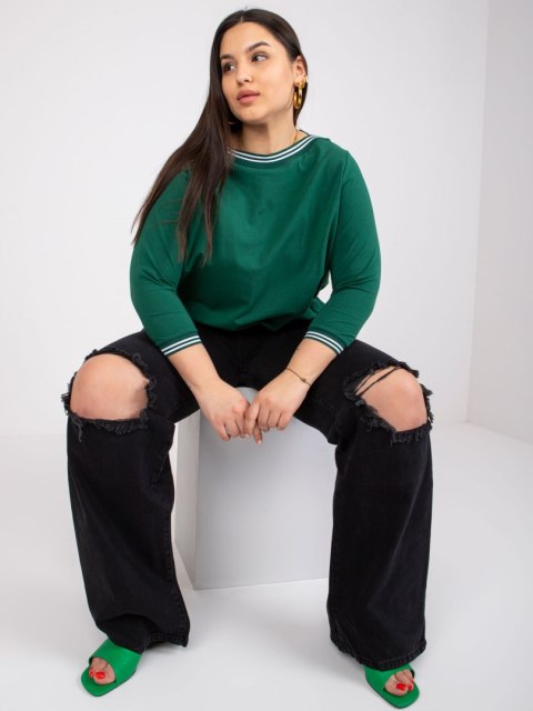 Bluzka RV-BZ-6640.86 ciemny zielony XL