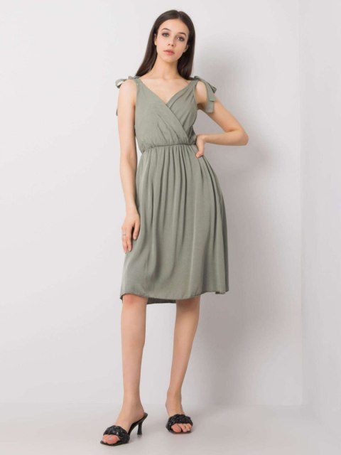 Sukienka TW-SK-BI-81843.99 khaki S Sukienka TW-SK-BI-81843.99 khaki S