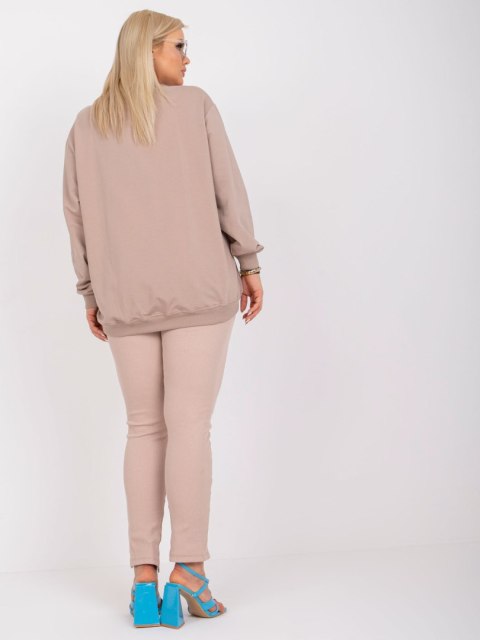 Bluza RV-BL-6299.11 ciemny bezowy 2XL