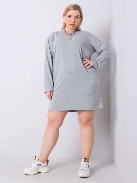 Sukienka RV-SK-6321.93 szary 2XL