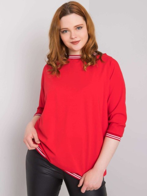 Bluzka RV-BZ-6640.86 czerwony 4XL Bluzka RV-BZ-6640.86 czerwony 4XL