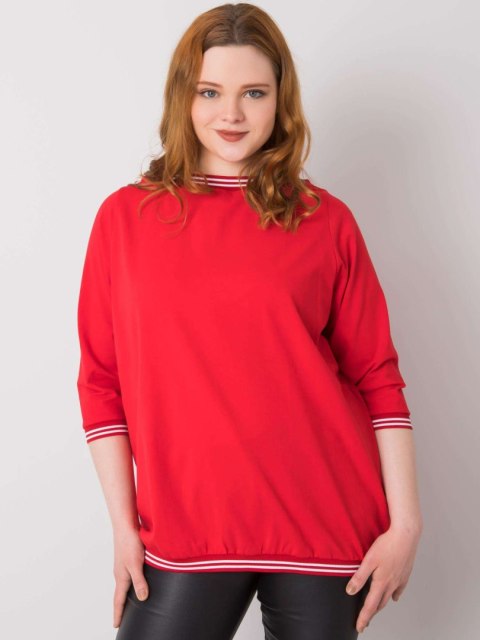 Bluzka RV-BZ-6640.86 czerwony 4XL Bluzka RV-BZ-6640.86 czerwony 4XL