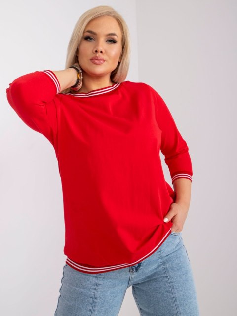 Bluzka RV-BZ-6640.86 czerwony 4XL Bluzka RV-BZ-6640.86 czerwony 4XL