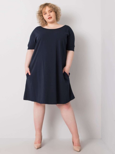 Sukienka RV-SK-6639.02X granatowy 2XL