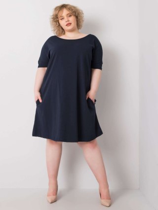 Sukienka RV-SK-6639.02X granatowy 3XL