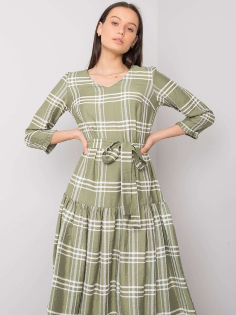 Sukienka LK-SK-508074.39P khaki 38 Sukienka LK-SK-508074.39P khaki 38