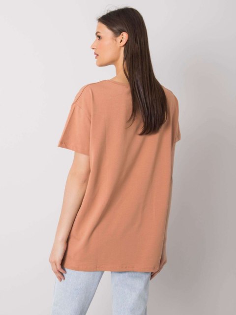 T-shirt FA-TS-6892.88 camelowy T-shirt FA-TS-6892.88 camelowy