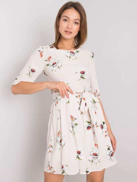 Sukienka LK-SK-507547.16P jasny beżowy 44 Sukienka LK-SK-507547.16P jasny beżowy 44