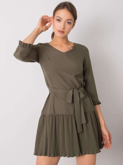 Sukienka LK-SK-507733.80P khaki 42 Sukienka LK-SK-507733.80P khaki 42