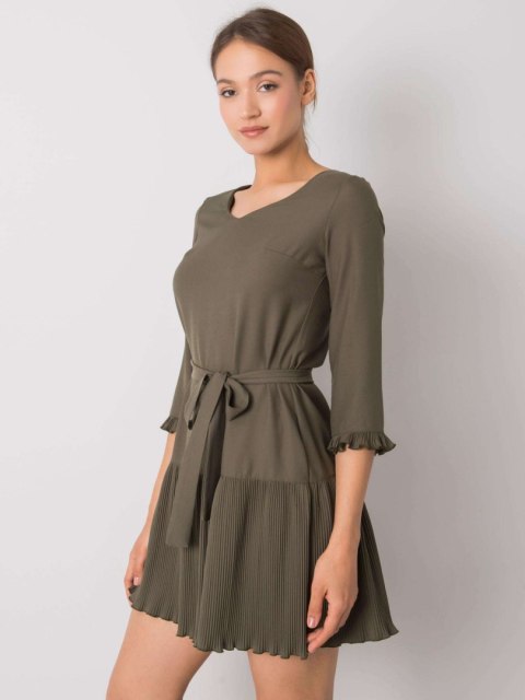 Sukienka LK-SK-507733.80P khaki 42 Sukienka LK-SK-507733.80P khaki 42