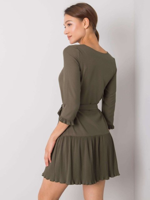 Sukienka LK-SK-507733.80P khaki 42 Sukienka LK-SK-507733.80P khaki 42
