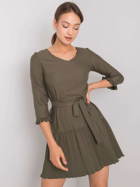 Sukienka LK-SK-507733.80P khaki 42 Sukienka LK-SK-507733.80P khaki 42