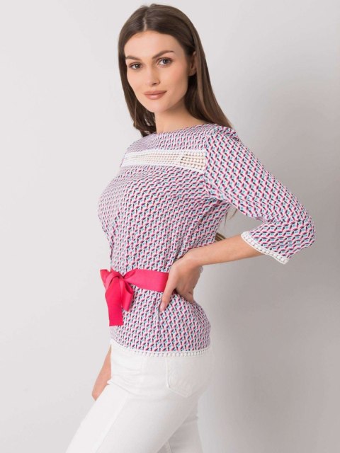 Bluzka LK-BZ-506156.89P biało-różowy S Bluzka LK-BZ-506156.89P biało-różowy S