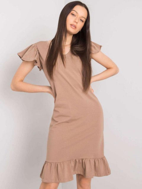 Sukienka FA-SK-7173.28P ciemny bezowy Sukienka FA-SK-7173.28P ciemny bezowy