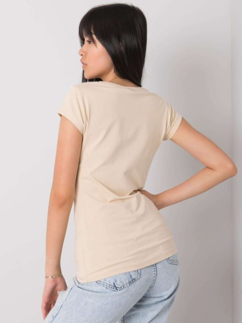 T-shirt EM-TS-ES-21-533.16 beżowy S T-shirt EM-TS-ES-21-533.16 beżowy S