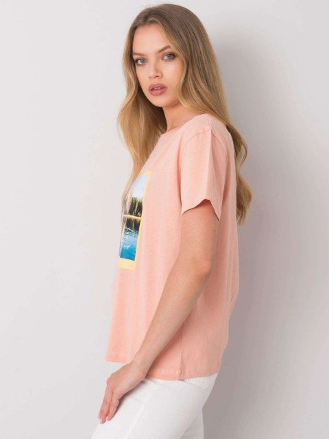T-shirt PM-TS-SS21CA82.16 łososiowy S T-shirt PM-TS-SS21CA82.16 łososiowy S