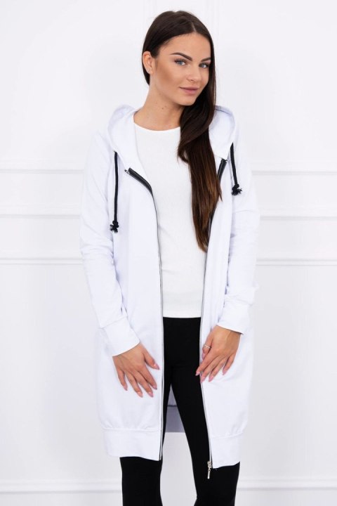 Bluza tunikowa w kolorze białym – minimalistyczny, codzienny styl