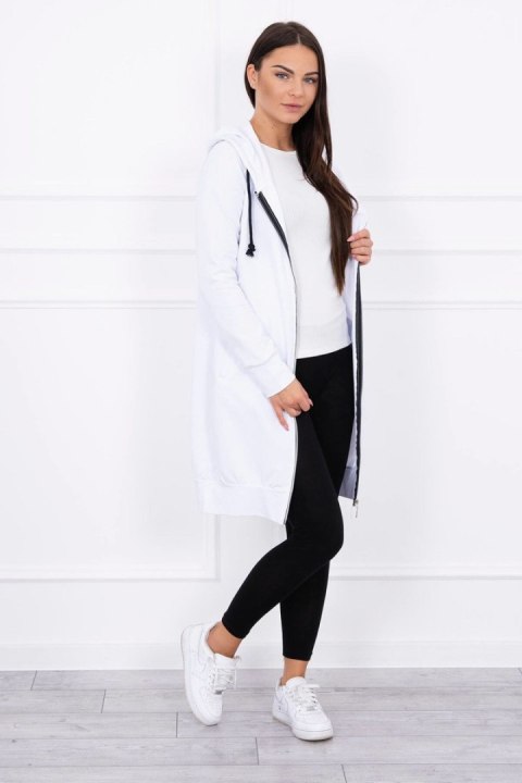 Bluza tunikowa w kolorze białym – minimalistyczny, codzienny styl