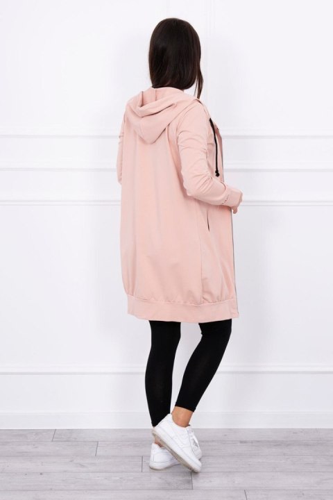 Długa bluza tunikowa w odcieniu różu – kobieca stylizacja casual Długa bluza tunikowa w odcieniu różu – kobieca stylizacja casual