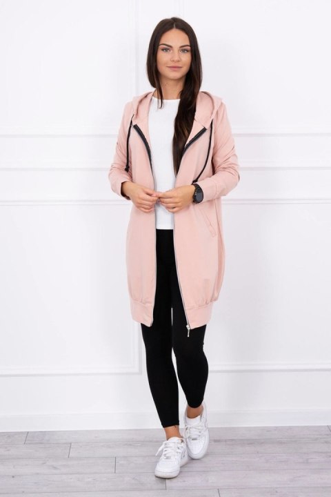 Długa bluza tunikowa w odcieniu różu – kobieca stylizacja casual Długa bluza tunikowa w odcieniu różu – kobieca stylizacja casual