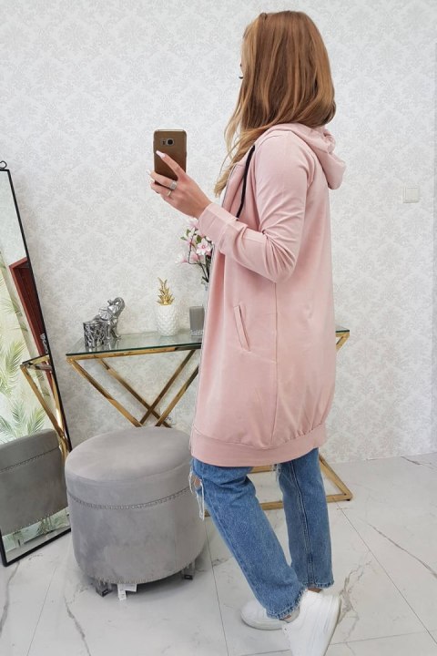Długa bluza tunikowa w odcieniu różu – kobieca stylizacja casual Długa bluza tunikowa w odcieniu różu – kobieca stylizacja casual