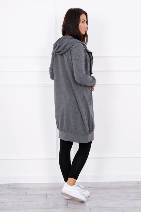 Bluza dresowa z kieszeniami w kolorze grafitowego melanżu – styl codzienny Bluza dresowa z kieszeniami w kolorze grafitowego melanżu – styl codzienny