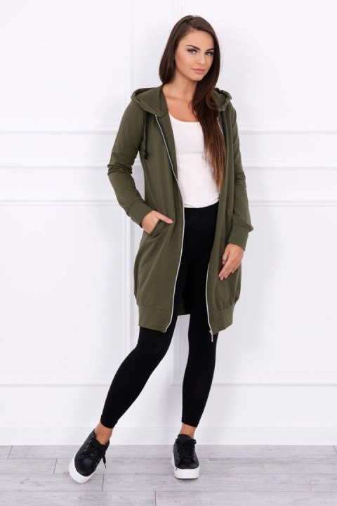 Długa tunika w kolorze khaki – styl codzienny i swobodny Długa tunika w kolorze khaki – styl codzienny i swobodny