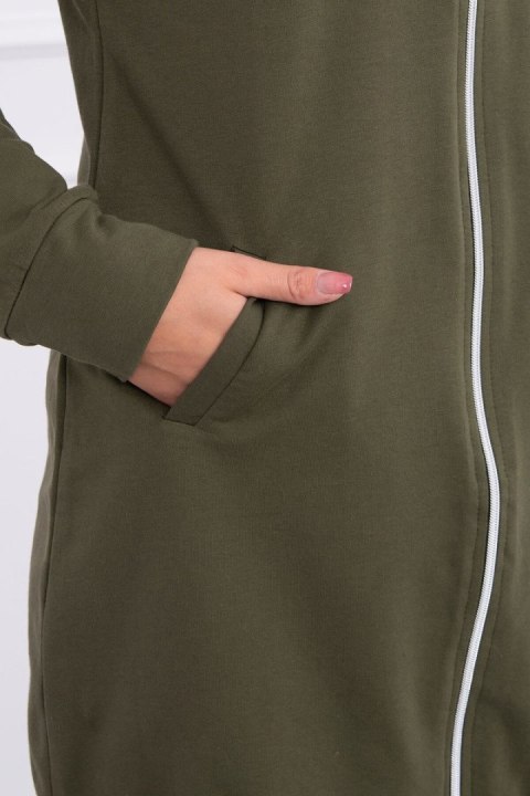 Długa tunika w kolorze khaki – styl codzienny i swobodny Długa tunika w kolorze khaki – styl codzienny i swobodny