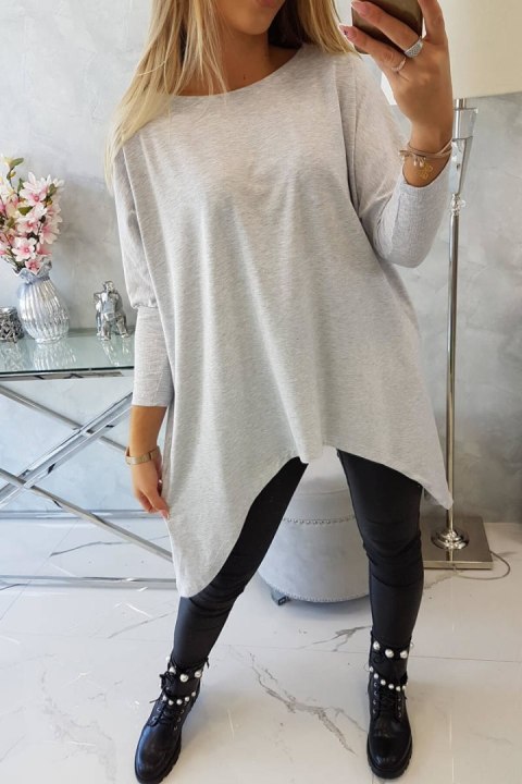 Bluzka oversize jasno szara