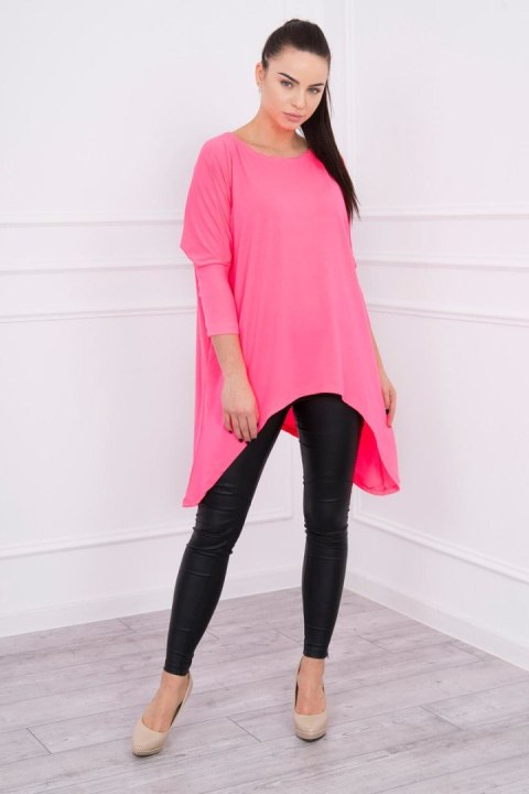 Bluzka oversize różowy neon