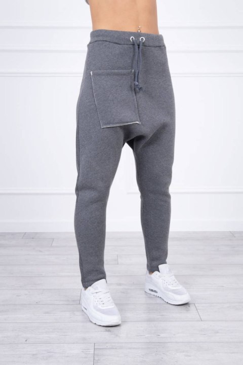 Komplet ze spodniami Baggy grafitowy