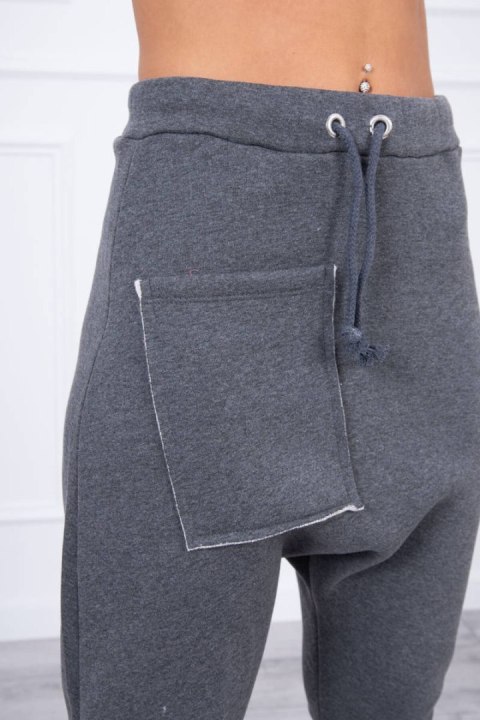 Komplet ze spodniami Baggy grafitowy