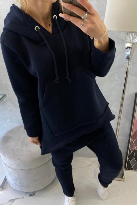 Komplet ze spodniami Baggy granatowy