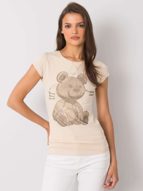 T-shirt EM-TS-ES-21-531.14 beżowy S T-shirt EM-TS-ES-21-531.14 beżowy S