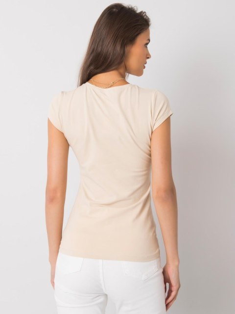 T-shirt EM-TS-ES-21-531.14 beżowy S T-shirt EM-TS-ES-21-531.14 beżowy S
