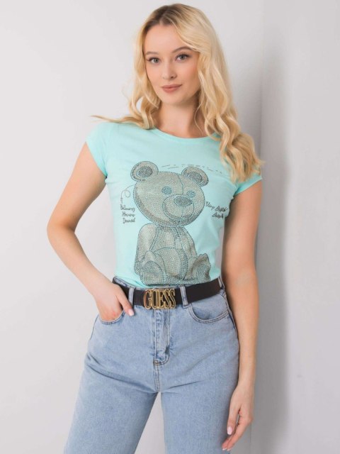 T-shirt EM-TS-ES-21-531.14 mietowy S T-shirt EM-TS-ES-21-531.14 mietowy S