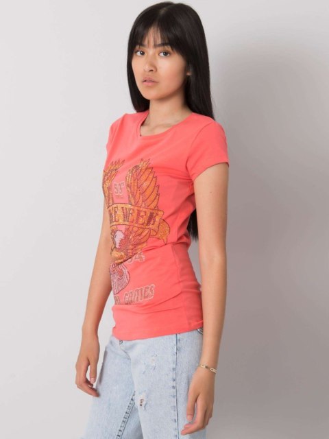 T-shirt EM-TS-ES-21-533.16 koralowy S T-shirt EM-TS-ES-21-533.16 koralowy S