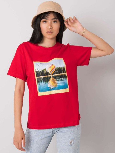 T-shirt PM-TS-SS21CA82.16 czerwony S T-shirt PM-TS-SS21CA82.16 czerwony S