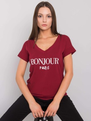 T-shirt FA-TS-7161.32P bordowy