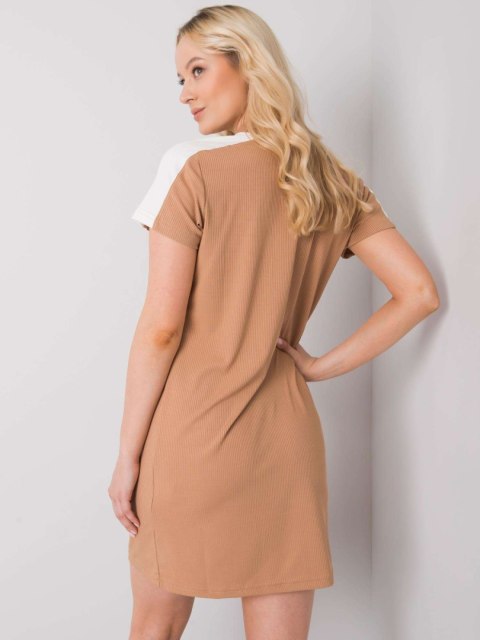 Sukienka HG-SK-5446.21 camelowy S Sukienka HG-SK-5446.21 camelowy S