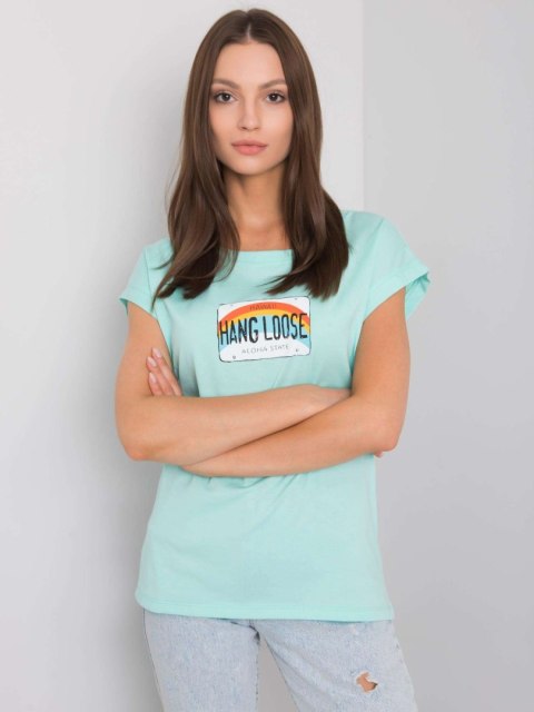 T-shirt FA-TS-7137.29P mietowy T-shirt FA-TS-7137.29P mietowy