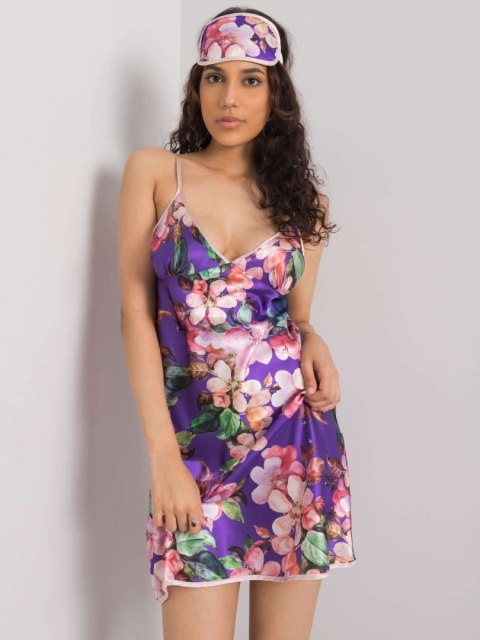 Koszula nocna BR-KN-1036 ciemny fioletowy XL Koszula nocna BR-KN-1036 ciemny fioletowy XL