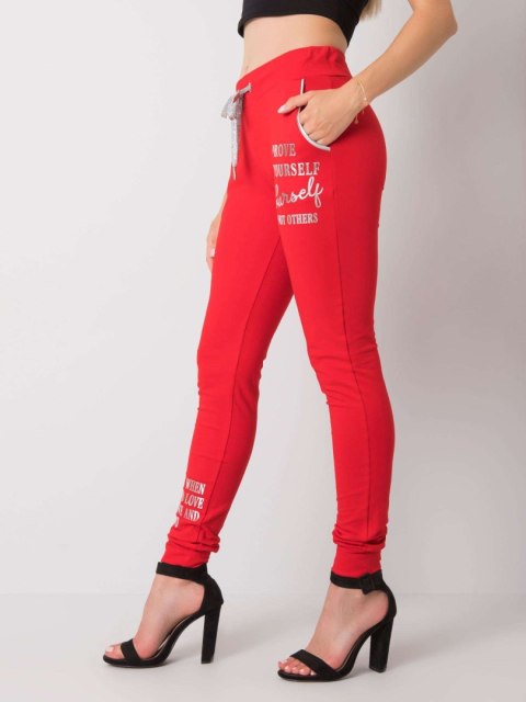 Spodnie dresowe RV-DR-6201.28 czerwony XL