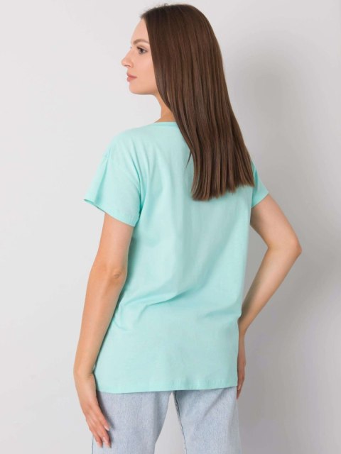 T-shirt FA-TS-7196.74P mietowy T-shirt FA-TS-7196.74P mietowy