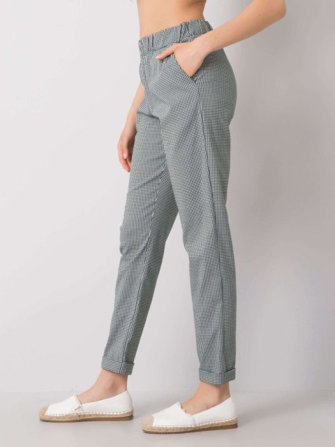 Spodnie LK-SP-507739.20 czarno-zielony 40 Spodnie LK-SP-507739.20 czarno-zielony 40