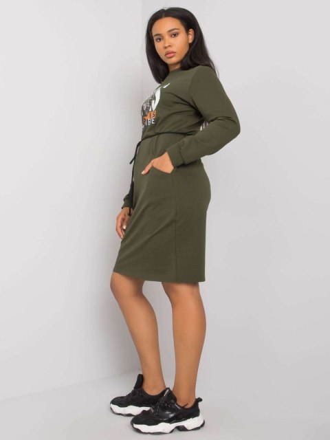 Sukienka LK-SK-508299.30 khaki 44 Sukienka LK-SK-508299.30 khaki 44
